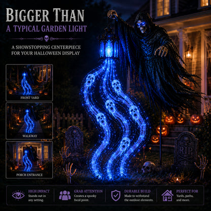 💀Today 49% OFF✨Halloween Soul Harvester Animated Garden Light🏚️