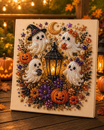 👻✨ Halloween Pearl Art DIY Kit – Turn Tiny Pearls into Spooky-Cute Magic