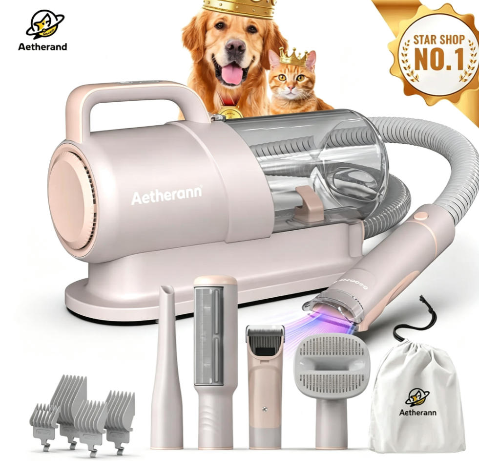 🐶Limited‑Time Offer! Multifunctional Low‑Noise Pet Grooming Vacuum ✨ Stress‑Free Grooming for Dogs & Cats🐱