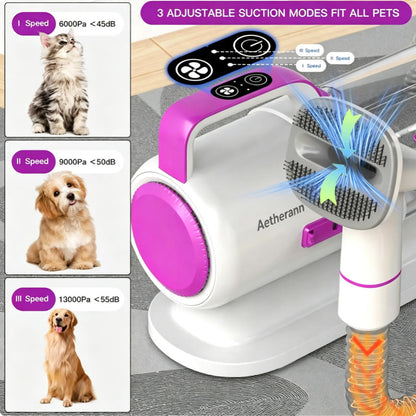 🐶Limited‑Time Offer! Multifunctional Low‑Noise Pet Grooming Vacuum ✨ Stress‑Free Grooming for Dogs & Cats🐱