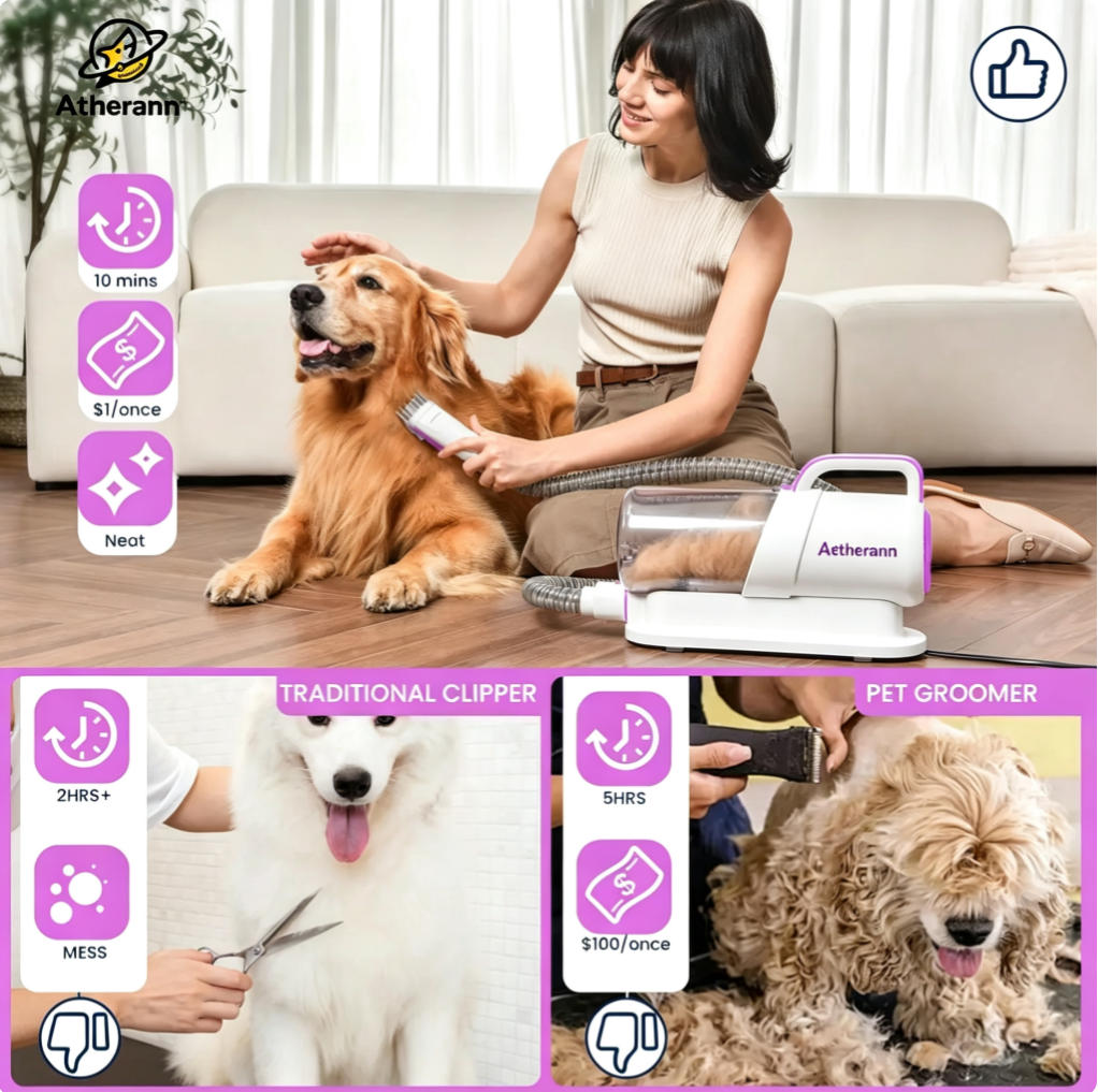 🐶Limited‑Time Offer! Multifunctional Low‑Noise Pet Grooming Vacuum ✨ Stress‑Free Grooming for Dogs & Cats🐱