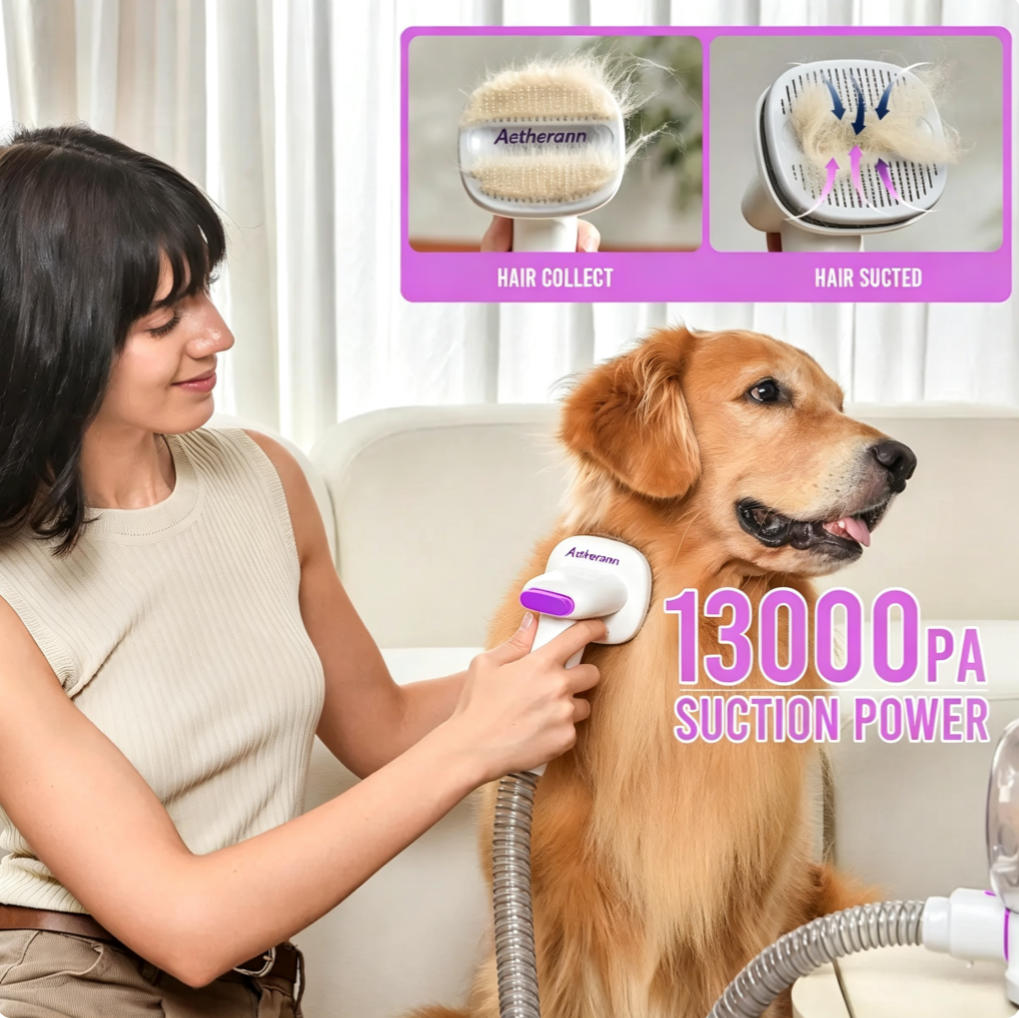 🐶Limited‑Time Offer! Multifunctional Low‑Noise Pet Grooming Vacuum ✨ Stress‑Free Grooming for Dogs & Cats🐱